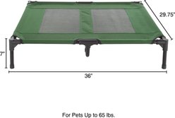 Pet Adobe Elevated Dog Bed, Green, Large slide 2 of 8