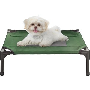 Pet Adobe Elevated Dog Bed, Green, Small