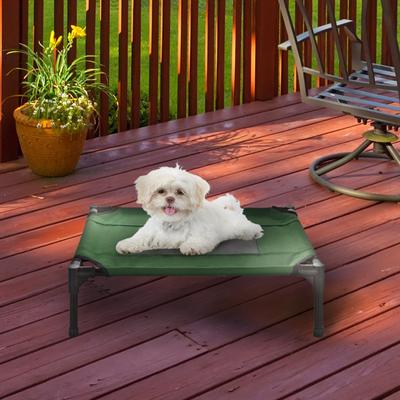 Show full view: Pet Adobe Elevated Dog Bed, Green, Small slide 6 of 9