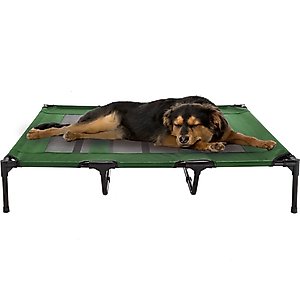 Pet Adobe Elevated Dog Bed, Green, X-Large