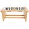 Show in main carousel: Pet Adobe Elevated with Bamboo Stand Dog & Cat Bowls, Natural slide 1 of 5