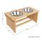 Show in main carousel: Pet Adobe Elevated with Bamboo Stand Dog & Cat Bowls, Natural slide 3 of 5