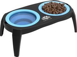 Pet Adobe Elevated with Stand Dog & Cat Bowls, Blue