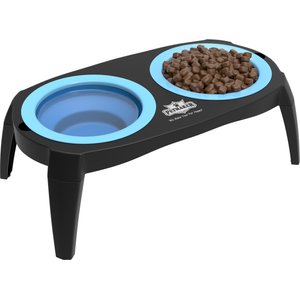 Pet Adobe Elevated with Stand Dog & Cat Bowls, Blue