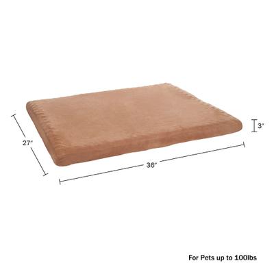 Show full view: Pet Adobe Foam Covered Dog Bed, Brown, Large slide 6 of 8
