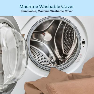 Show full view: Pet Adobe Foam Covered Dog Bed, Brown, Medium slide 4 of 8