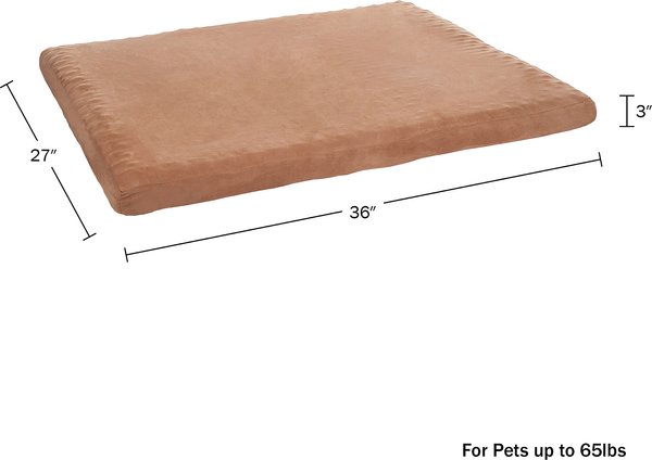 Show full view: Pet Adobe Foam Covered Dog Bed, Brown, Medium slide 6 of 8