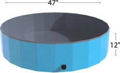 Pet Adobe Foldable Dog Pool, Blue, Large slide 2 of 7