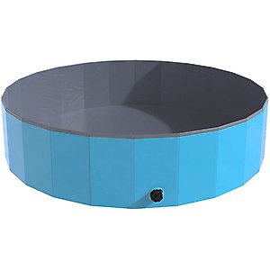 Pet Adobe Foldable Dog Pool, Blue, Large