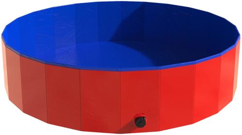 Show full view: Pet Adobe Foldable Dog Pool, Red, Large slide 8 of 9