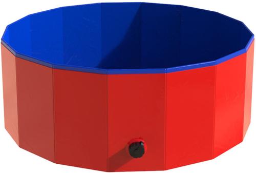 Show full view: Pet Adobe Foldable Dog Pool, Red, Medium slide 8 of 9
