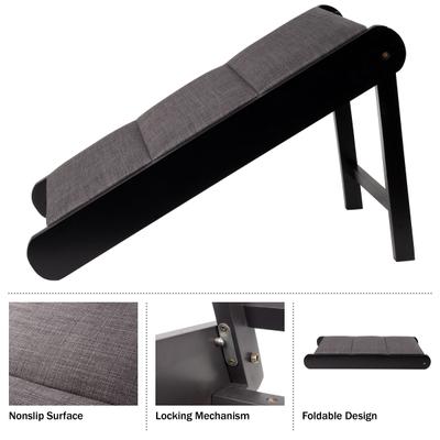 Show full view: Pet Adobe Foldable Wooden Dog & Cat Ramp, Gray slide 5 of 9
