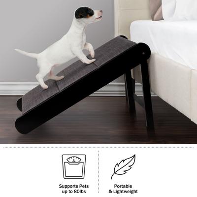 Show full view: Pet Adobe Foldable Wooden Dog & Cat Ramp, Gray slide 6 of 9