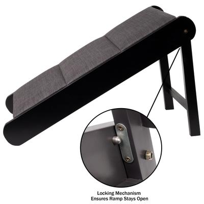 Show full view: Pet Adobe Foldable Wooden Dog & Cat Ramp, Gray slide 7 of 9