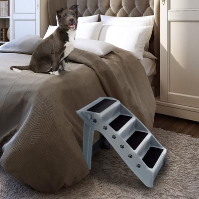 Show full view: Pet Adobe Folding Dog & Cat Steps, Gray, 4 Step- Large slide 6 of 10