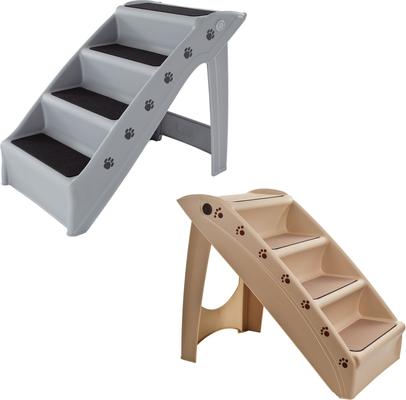Show full view: Pet Adobe Folding Dog & Cat Steps, Gray, 4 Step- Large slide 8 of 10