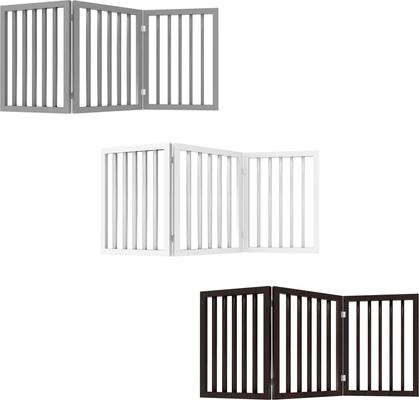 Show full view: Pet Adobe Freestanding Dog & Cat Gate, 3 Panel, Small, Brown slide 6 of 9