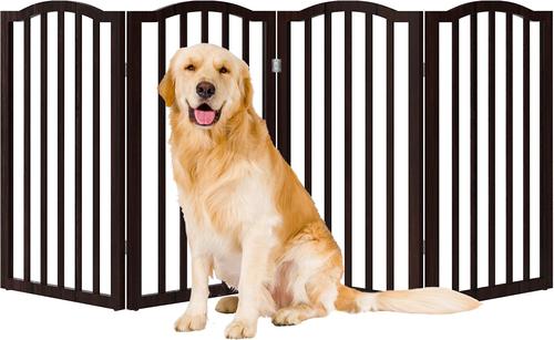 Show full view: Pet Adobe Freestanding Dog & Cat Gate, 4 Panel, Large, Brown slide 8 of 10