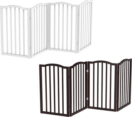Show full view: Pet Adobe Freestanding Dog & Cat Gate, 4 Panel, Large, White slide 6 of 9