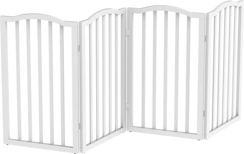 Show full view: Pet Adobe Freestanding Dog & Cat Gate, 4 Panel, Large, White slide 8 of 9