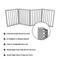 Show in main carousel: Pet Adobe Freestanding Dog & Cat Gate, 4 Panel, Small, Gray slide 3 of 9
