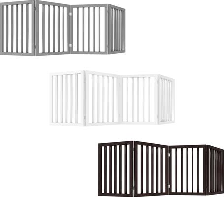 Show full view: Pet Adobe Freestanding Dog & Cat Gate, 4 Panel, Small, Gray slide 6 of 9