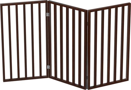 Show full view: Pet Adobe Freestanding Dog & Cat Gate, Brown, 3 Panel slide 8 of 9