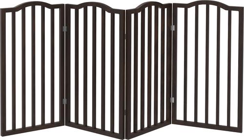 Show full view: Pet Adobe Freestanding Dog & Cat Gate, Brown, 4 Panel slide 7 of 8