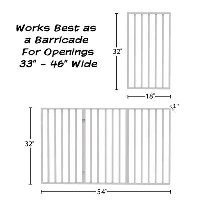 Show full view: Pet Adobe Freestanding Dog & Cat Gate, White, 3 Panel slide 2 of 9