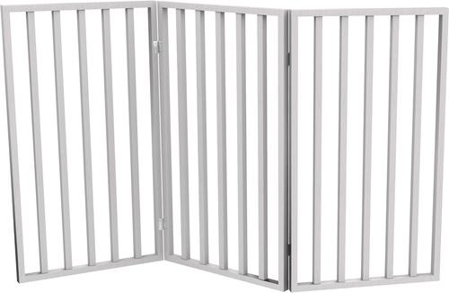 Show full view: Pet Adobe Freestanding Dog & Cat Gate, White, 3 Panel slide 8 of 9