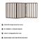 Show in main carousel: Pet Adobe Freestanding Folding Dog & Cat Gate, Brown, 3-Panel, Small slide 3 of 9