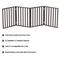 Show in main carousel: Pet Adobe Freestanding Folding Dog & Cat Gate, Brown, 4-Panel, Medium slide 3 of 9