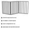 Show in main carousel: Pet Adobe Freestanding Folding Dog & Cat Gate, Gray, 3-Panel, Small slide 3 of 9