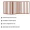 Show in main carousel: Pet Adobe Freestanding Folding Dog & Cat Gate, Mahogany, 3-Panel, Small slide 3 of 9