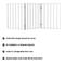 Show in main carousel: Pet Adobe Freestanding Folding Dog & Cat Gate, White, 3-Panel, Small slide 4 of 10