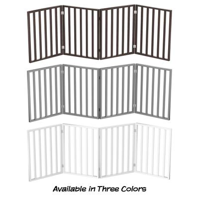 Show full view: Pet Adobe Freestanding Folding Dog & Cat Gate, White, 4-Panel, Medium slide 6 of 9