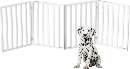 Show full view: Pet Adobe Freestanding Folding Dog & Cat Gate, White, 4-Panel, Medium slide 7 of 9