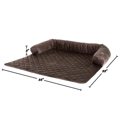 Show full view: Pet Adobe Furniture Protector & Bolster, Large, Dark Brown slide 2 of 9