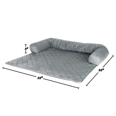 Show full view: Pet Adobe Furniture Protector & Bolster, Large, Gray slide 2 of 9