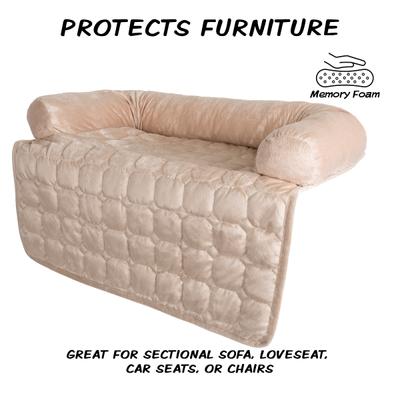 Show full view: Pet Adobe Furniture Protector & Bolster, Small, Beige slide 3 of 9