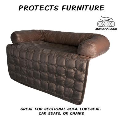 Show full view: Pet Adobe Furniture Protector & Bolster, Small, Brown slide 3 of 9