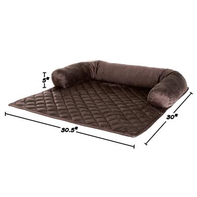 Show full view: Pet Adobe Furniture Protector & Bolster, Small, Dark Brown slide 2 of 9