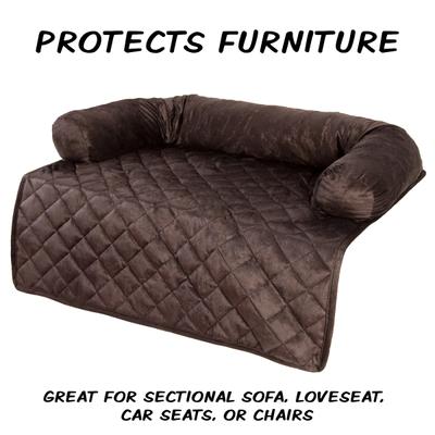 Show full view: Pet Adobe Furniture Protector & Bolster, Small, Dark Brown slide 3 of 9