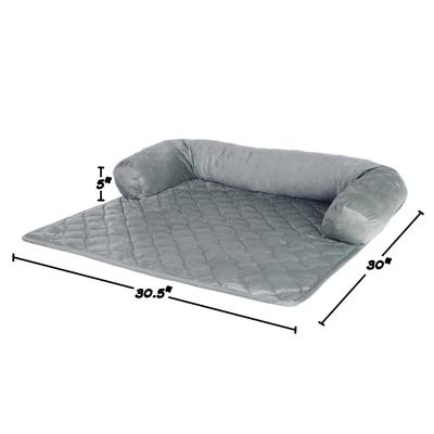 Show full view: Pet Adobe Furniture Protector & Bolster, Small, Gray slide 2 of 9