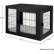 Show in main carousel: Pet Adobe Furniture-Style Dog Crate, Black, Medium slide 3 of 6