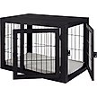 Show in main carousel: Pet Adobe Furniture-Style Dog Crate, Black, Medium slide 4 of 6
