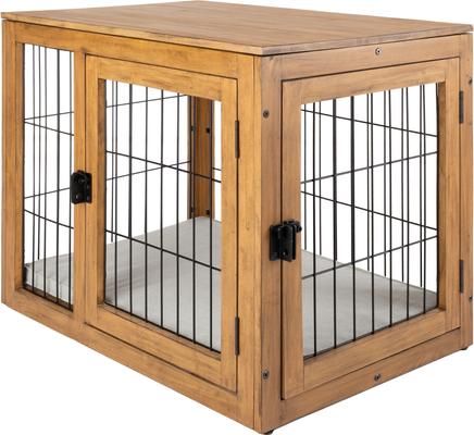 Show full view: Pet Adobe Furniture-Style Dog Crate, Natural, Large slide 5 of 6