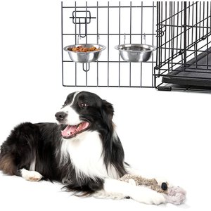 Pet Adobe Hanging Dog Bowl Set, 8-oz