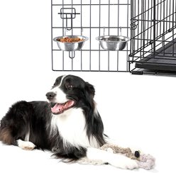 Pet Adobe Hanging Dog Bowl Set, 20-oz