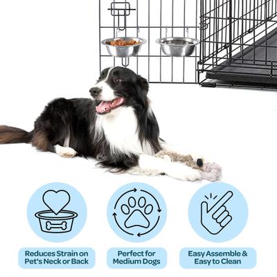 Show full view: Pet Adobe Hanging Dog Bowl Set, 20-oz slide 3 of 8